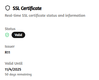 SSL Certificate Monitoring